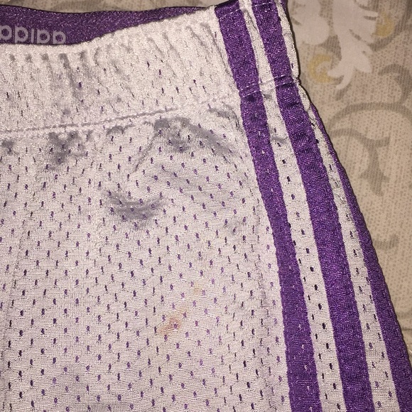 Reversible purple/silver Adidas Shorts - Picture 3 of 8